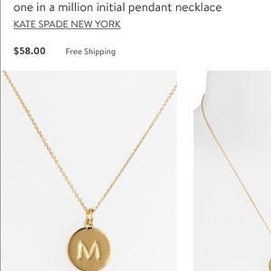 Kate Spade one in a million necklace